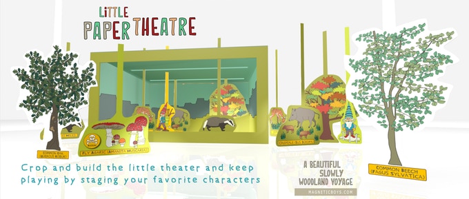 A beautiful slowly woodland voyage by magneticboys.com Little Paper Theater